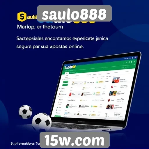 Visão geral da plataforma Saulo888 para apostadores